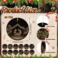 thumbnail image 2 of 60 piezas de adornos de madera para árbol de Navidad con forma de belén de Soaoo, 2 of 6