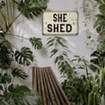 thumbnail image 4 of She Shed Vintage Look Chic 12 x 18 Matte Finish Metal 112180020140, 4 of 7