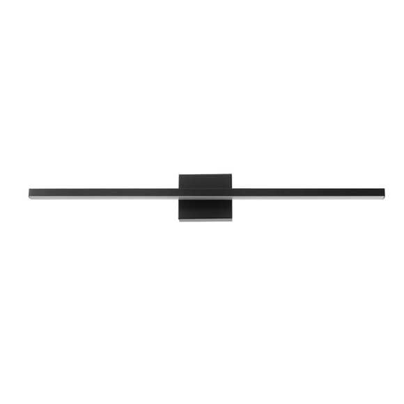 Jensen 36" 39W Dimmable LED Integrated Matte Black Vanity Light with Frosted Diffuser, 91004393