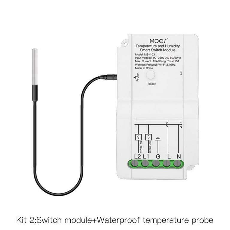 For Tuya WiFi Temperature Humidity Module Sensor APP Remote Control Timing  