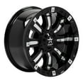 thumbnail image 2 of 18" Black With Silver Inserts 94R Wheel by RBP (Rolling Big Power) 94R-1810-70-12BP, 2 of 6