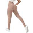 thumbnail image 5 of Anti Cellulite 3D Leggings Compression Resistance Band Leggings for Women Butt Lifting Scrunch Butt Yoga Pants Khaki L, 5 of 9
