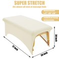 thumbnail image 4 of Funda de cama elástica tipo platonee para cama de extensión de pestañas, color beige, 4 of 6