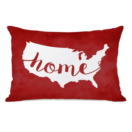 usa map home red 14x20 pillow by obc aaa discounts and rewards