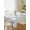 Blue Grey, variant on Orange Coastal Table Cloth, Summer Eucalyptus Leaves Beach Ocean Starfish Waterproof Tablecloth for Rectangle Tables, Washable Fabric Table Cover for Restaurant Kitchen Dining Tables 54"x108"