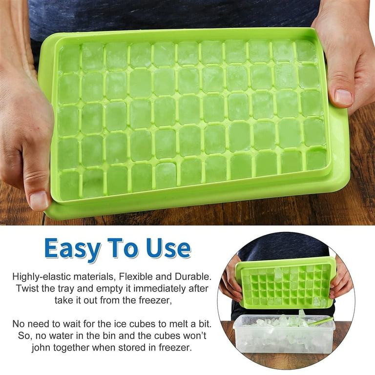 DRINKSPLINKS T Ice Tray and Mega Cube Mold - Silicone Ice Cube