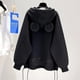 thumbnail image 1 of Disney-Sudadera con capucha de manga larga para mujer, suéter holgado de algodón con cuello redondo y bordado de dibujos animados de Mickey Mouse, novedad de otoño, 2022, 1 of 4
