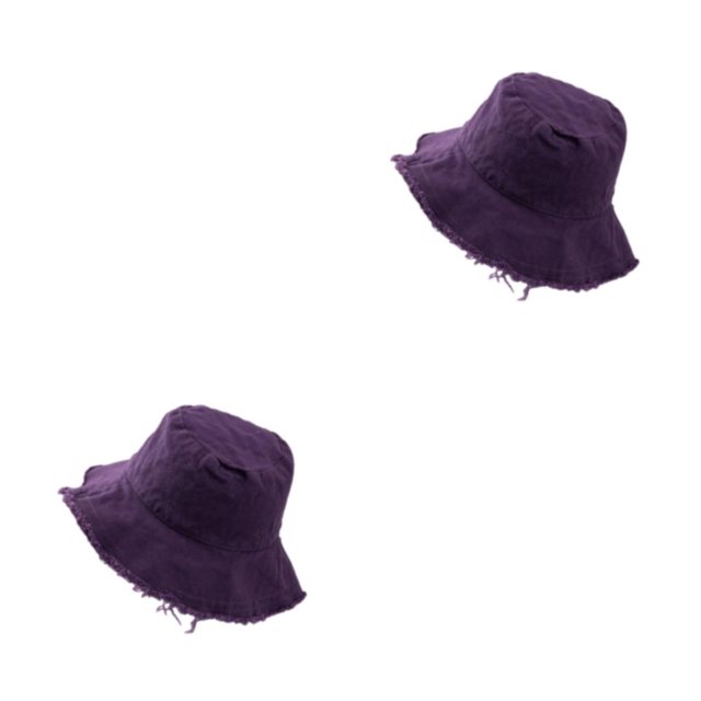 maskred Stay Sun Safe And Stylish With Bucket Hat For Outdoor Adventures M Easy To Wear purple 2Set