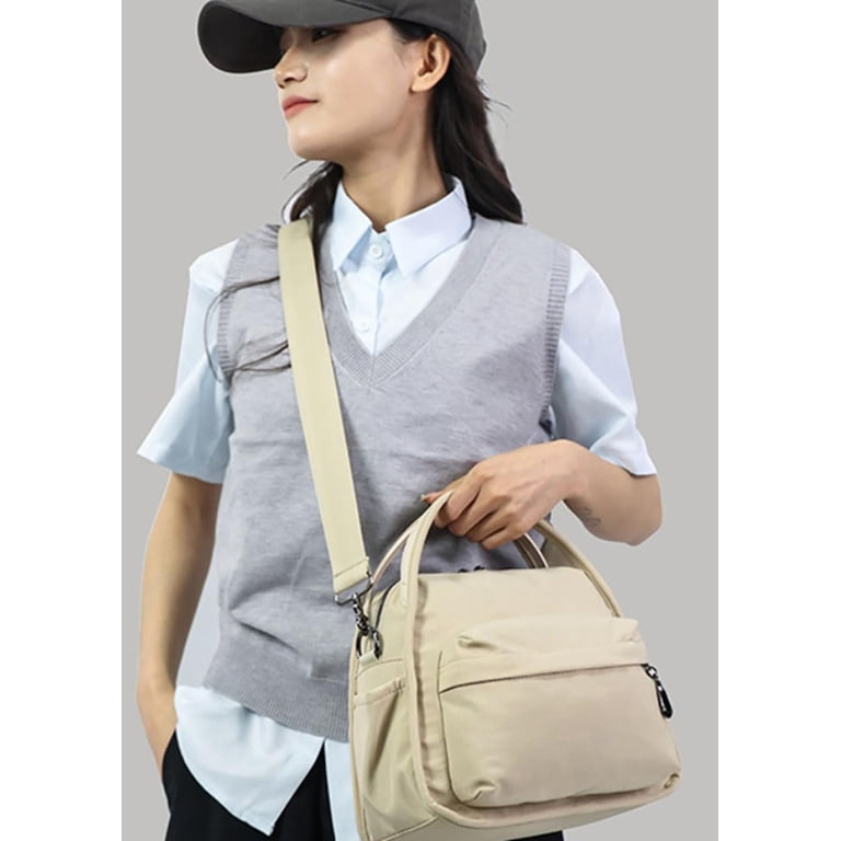 Gioobbt Nylon Crossbody Bag for Women Lightweight Shoulder Hobo Casual Commute Top Handle Tote Handbag, Women's, Size: Medium, Blue