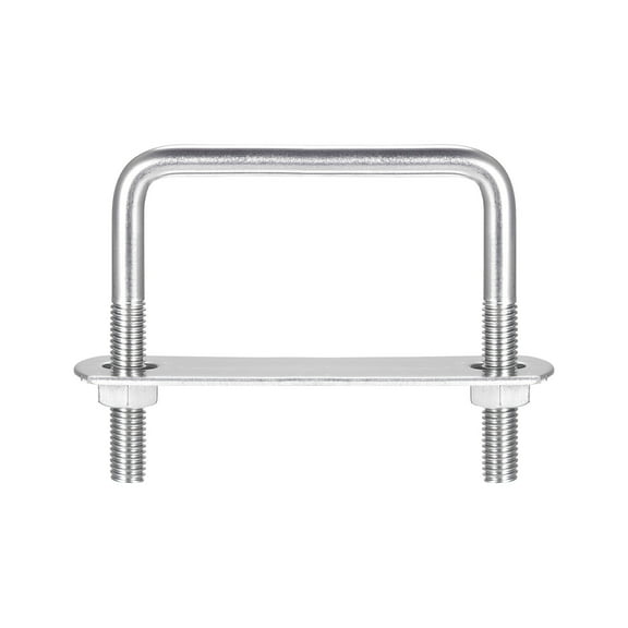 Unique Bargains 304 Stainless Steel U Bolt Silver 72mm Inner Width 70mm Length M8