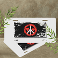 thumbnail image 4 of 1 Pcs Durable License Plate Covers & Frames, Peace Flag For Decorative Front, Waterproof For Decoration Aluminum License Plate Covers & Frames Cover For Men Women, 12" X 6", 4 of 6