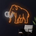 thumbnail image 2 of Handmadetneonsign Mammoth Neon Sign, Mammoth Animal Wall Art Decor, Mammoth Wild Life Wall Decor, 2 of 5
