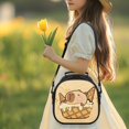thumbnail image 2 of Yuyamidu Kawaii Capybara Lunch Bag Kids Thermal Picnic Cool Bags Leakproof Portable Lunch Box with Adjustable Strap Large Thermal Cooler Bag for School Camping Picnic, 2 of 6