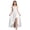 White, variant on Wovilon Girls Ruched Spaghetti Strap High Low Party Dress with Crisscross Back, Sleeveless A-Line Formal Gown for Weddings, Pageants and Special Occasions, Elegant Satin Finish