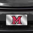 thumbnail image 2 of Miami of Ohio RedHawks NCAA Mirrored Laser Cut License Plate Laser Tag, 2 of 8
