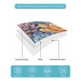 thumbnail image 5 of Quilts Twin XL Size, Spring Floral Succulents Soft Comforter Bedding Set for Bed, Summer Watercolor Botanical Flowers Lightweight Quilted Bedspread with Pillow Cover(2 Pieces), 68x98 Inch, 5 of 6