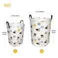 thumbnail image 4 of KLL Cute Cat Waterproof Foldable Laundry Hamper Bucket with Handles for Storage Bin,Kids Room,Home Organizer (Small ), 4 of 7