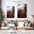 thumbnail image 4 of Elephant Stock Ying Yang Wall Art - Vertical Canvas Wall Art - Living Room Wall Decor - Abstract Canvas - Red And White Decor By Vito Loli - 20" x 30", 4 of 8