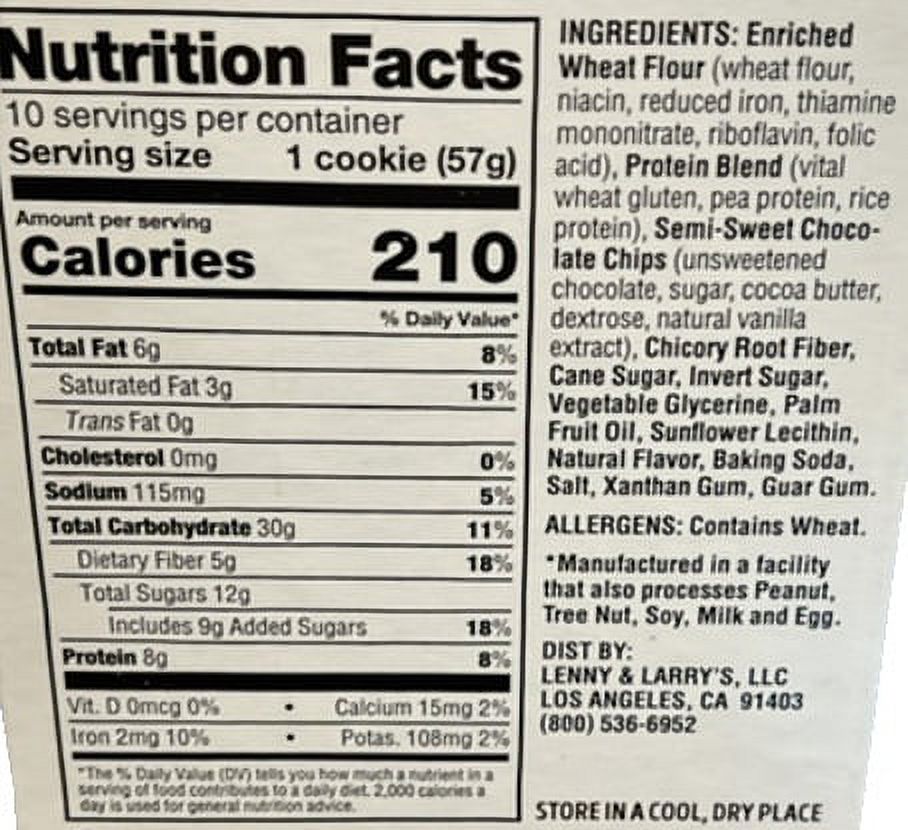 Lenny and Larry's The Complete Snack Size Cookie Variety, 2 Ounce (Pack of 20) - image 2 of 2