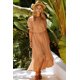 thumbnail image 4 of ABPHQTO Vestido largo con hombros descubiertos de Apricot Glaze High Low para mujer, 4 of 5