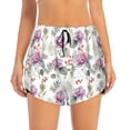 thumbnail image 4 of Lsque Orchids Flowers Printed Women's Running Shorts with Liner Pockets,Elastic Quick Dry Workout Athletic Gym Yoga Shorts,Womens High Waist Shorts-X-Large, 4 of 9