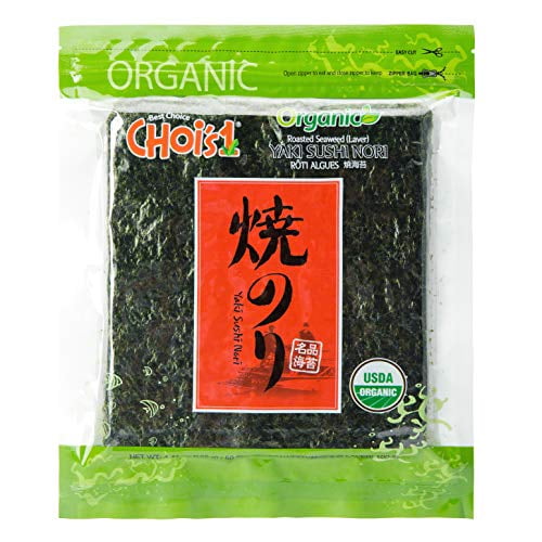 Organic Daechun(Choi's1) Roasted Seaweed, GIM (50 Full Sheets), Sushi