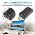 thumbnail image 4 of 1 tarjeta de sonido 7. USB externo de 35 mm AUX Auricular Micrófono Adaptador de audio PC, 4 of 5