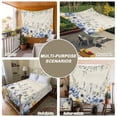 thumbnail image 6 of Blue Flowers Large Tapestry for Bedroom Wall Hanging Tapestry, Eucalyptus Farmhouse Floral Butterfly Ceiling Backdrop Tapestries Poster Blanket Wall Decor for Teens Room Living Room Dorm 86" x 104", 6 of 8