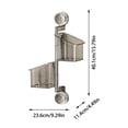 thumbnail image 2 of Wall Mounted Suction Cup Rotating Organizer Drill-Free Storage Container for Kitchen Bathroom and Shower Room, 2 of 3