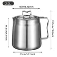 thumbnail image 4 of Large Capacity 304 Stainless Steel Oil Filter Pot Multipurpose Oil Filter Container Kitchen Oil Filter Stainless Steel Oil Filter For Kitchen Fryer (1.5L & 2L) 1pc High-quality, 4 of 8