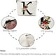 thumbnail image 4 of Bolsa de maquillaje con la letra K, bolsa de lona para cosméticos, estuche multiusos para bolígrafos, neceser con cremallera, neceser de viaje, monedero, kit de supervivencia portátil., 4 of 6