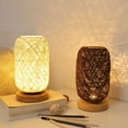 thumbnail image 5 of Lampe de Chevet Moderne en Bambou et Rotin base en Bois Moderne Créative, 5 of 5