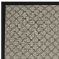 thumbnail image 5 of SAFAVIEH Four Seasons Clayton Geometric Polyester Area Rug, Ivory/Black, 3'6" x 5'6", 5 of 7