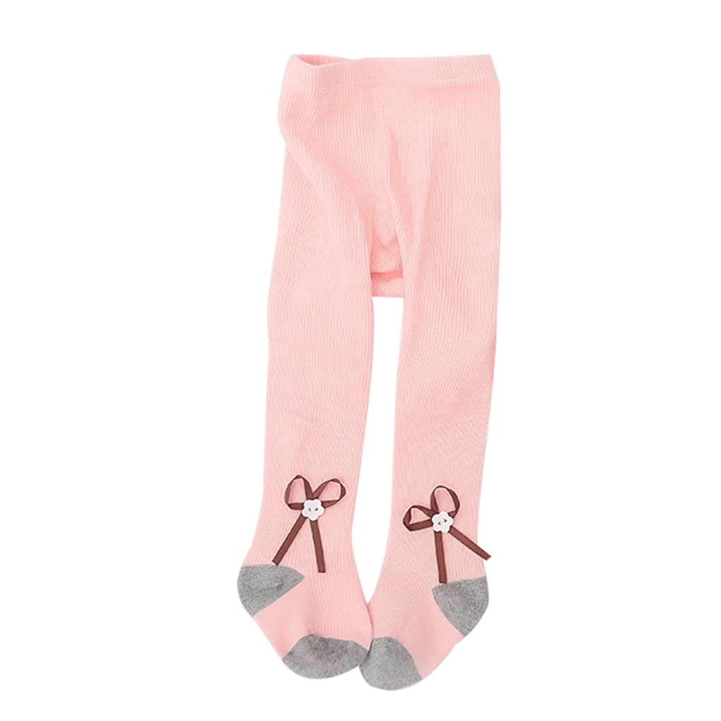Boyijia Children Spring Autumn Bowknot Tights Color Patchwork Cotton