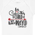 thumbnail image 4 of Inktastic For This Child We Have Prayed Red Arrow and Heart Boys or Girls Baby Bodysuit, 4 of 5