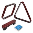 thumbnail image 2 of Almencla Pool Ball Rack Positioning Frame Triangle Snooker Equipment Solid Wood Billiard, 2 of 8