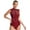 Burgundy, variant on Raenseen Women's Gymnastic Ballet Dance Leotard Tops Cutout Back Bodysuit One Piece Tank Unitards Burgundy S