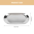 thumbnail image 2 of 2 piezas Bandeja de metal para alimentos Toalla desinfectante Plato de frutas Plato de cerámica para joyas Herramientas de cerámica Platos para refrigerios, 2 of 6