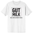 thumbnail image 4 of Only Murders In The Building Gut Milk Logo Crew Neck Short Sleeve Women's White T-shirt - 5XL, 4 of 7