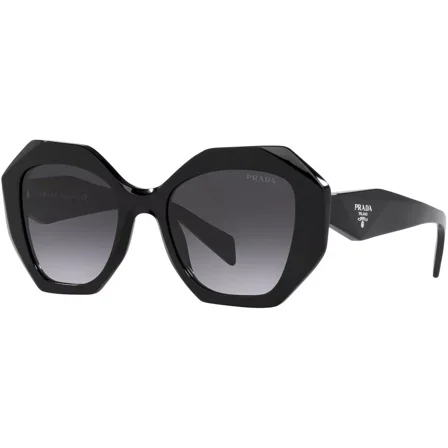 Prada PR 16WS 1AB5D1 Black Sunglasses Grey Gradient Lens