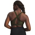 thumbnail image 2 of Sujetador deportivo Under Armour Crossback Mid Impact para mujer, color verde, 2 of 5