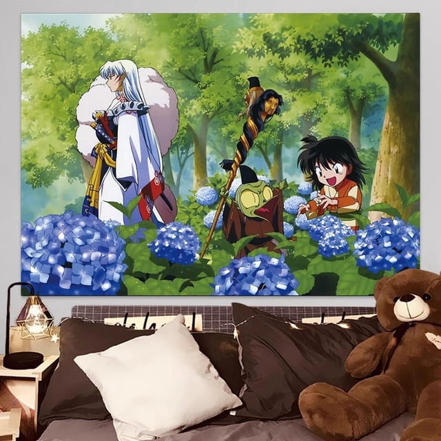 Tapiz Inuyashas Sesshoumarus de pared, 150 x 130 cm, microtela