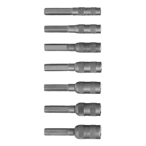 7Pcs Hexagonal Socket Nut Driver Screwdriver Bit for Great Performances in Various Repair and Assembly Project