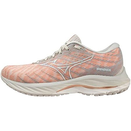 

[Mizuno] Running Shoes Waverider 26 Jogging Marathon Sports Training Lightweight Women s Pink x White x Light Blue 23.0 cm 4E