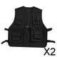 thumbnail image 1 of 2 Chalecos Utilitarios Con Hebilla Frontal, Chaleco De Carga Para Hombres, Mujeres, Adultos, Actividades Al Aire Libre, XL, Negro, 1 of 10
