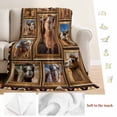 thumbnail image 5 of Wildlife Camels Blanket Soft Cozy Warm Throw Blanket for Couch, Plush Fuzzy Flannel Fleece Blankets for Sofa, Deserts Animals Brown Geometric Rustic Bed Blankets Lightweight Gifts for Women, 50"x80", 5 of 9