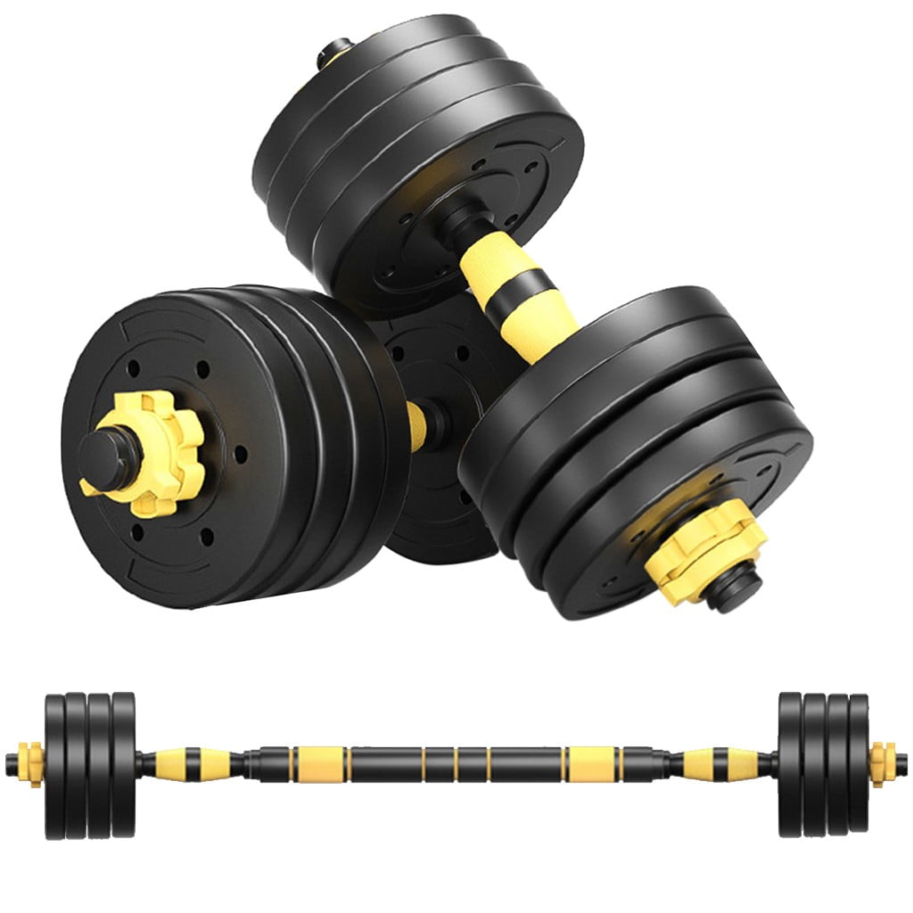 Details about   New Style Adjustable Dumbbell Barbell Kit Weight to 88LB Home Gym Workout 