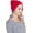 Red, variant on Solid Color Knitted Beanie Hat for Men Women - Unisex Cuffed Plain Skull Knit Hat Cap