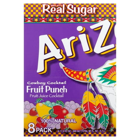 fruit punch arizona juice cocktail walmart oz fl count
