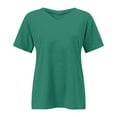 thumbnail image 5 of T-Shirts For Women Plus Size V Neck T Shirts Short Sleeve Tops Casual Summer Tshirts Loose Fit Tee Womens Tops, 5 of 5